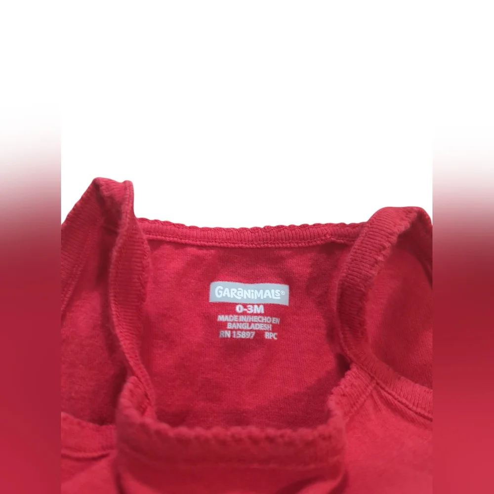 Garanimals Red I Make Cute Look So Easy Bodysuit Size 0-3 Months.